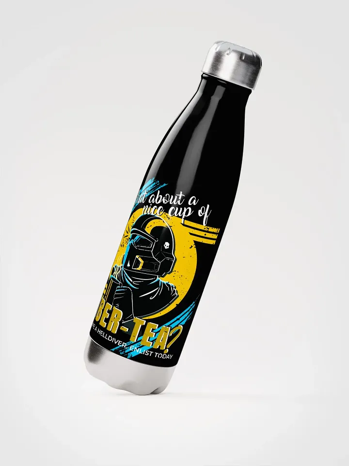 Helldivers 2 Stainless Steel Bottle | What About a Cup of Liber-Tea? Retro Design product image (2)