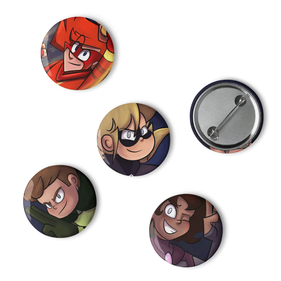 Swift Spark and the Defense Five: Character Buttons product image (6)