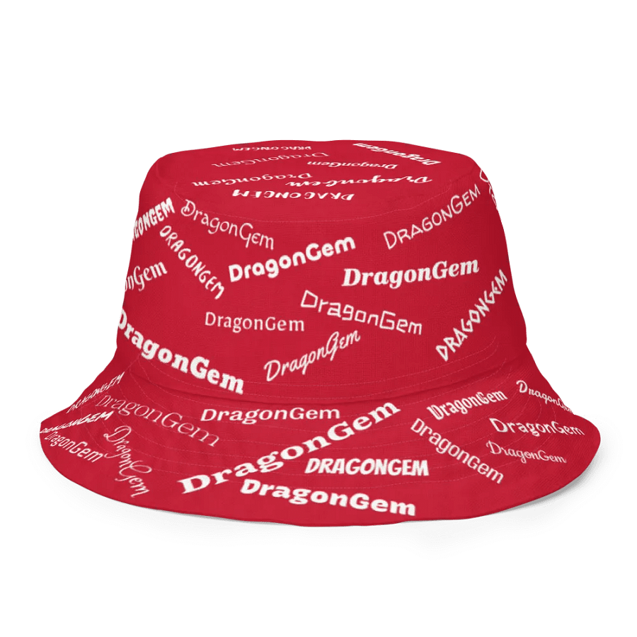 DragonGem Red Reversible Bucket Hat product image (1)