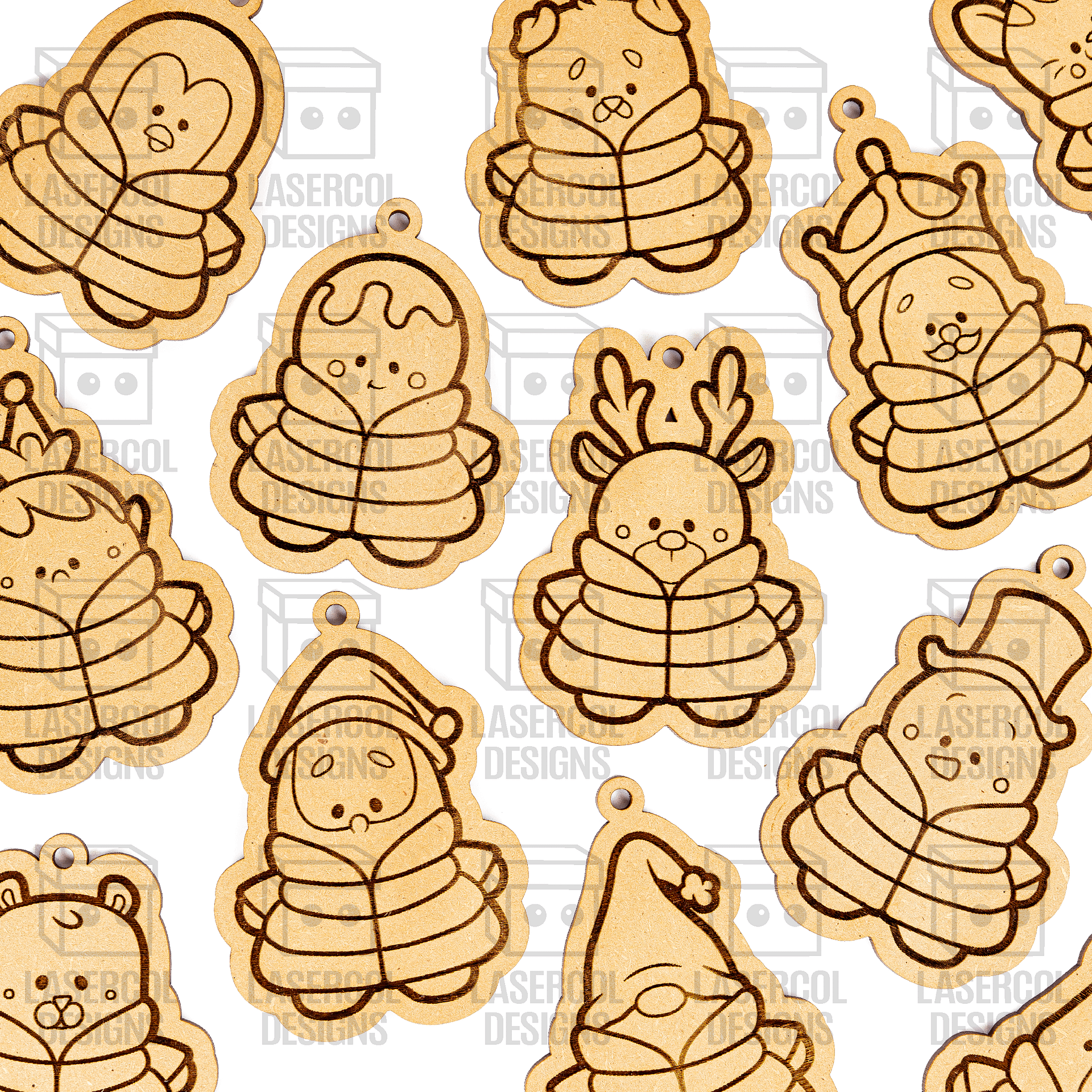 Christmas Ornaments - Laser Cut Files product image (10)