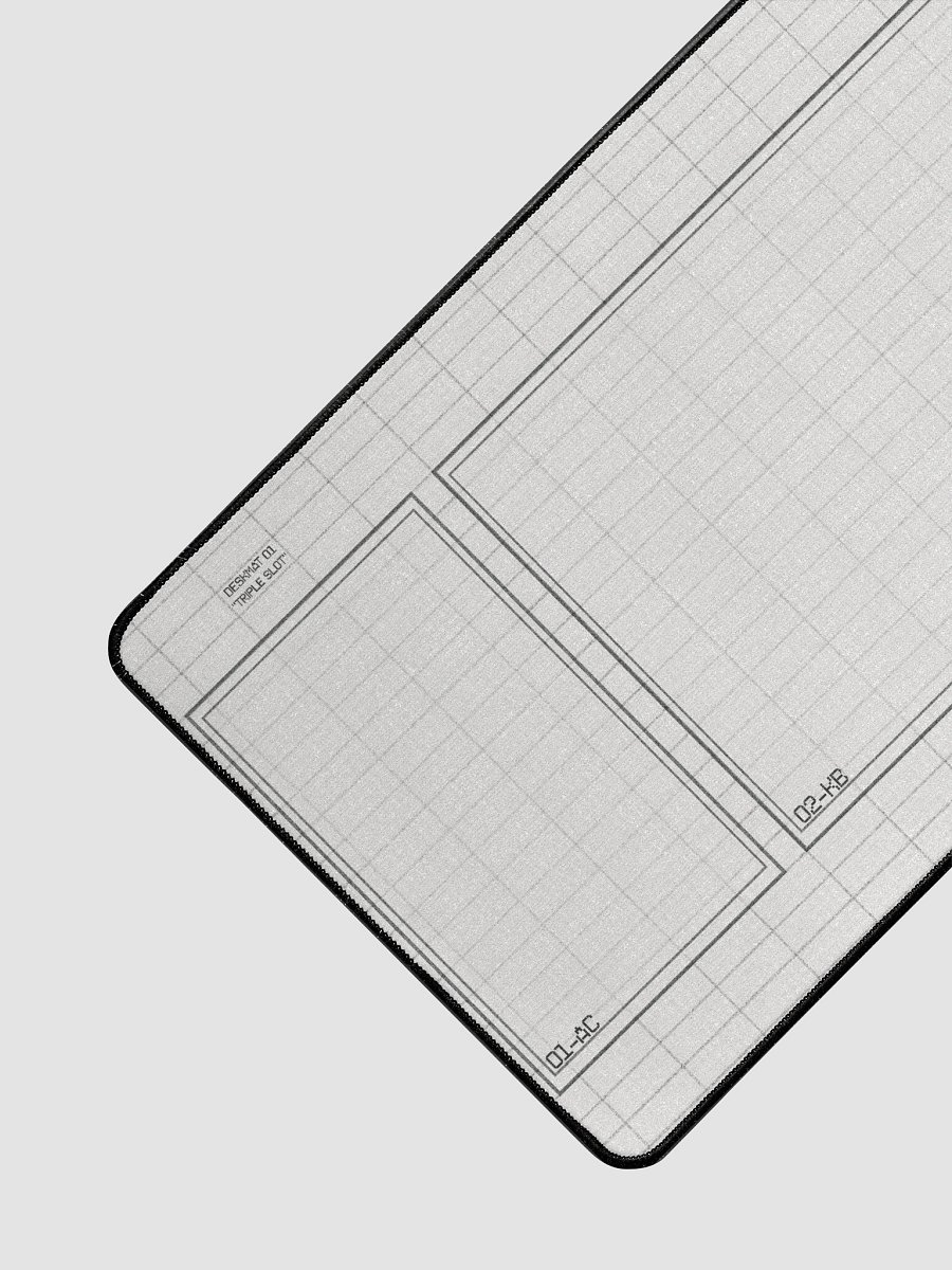 Triple Slot Desk Mat in White product image (3)