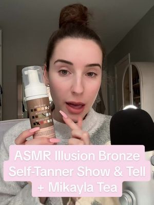 I’ve probably tried every self-tanner under the sun & have come to the conclusion that I’m so pale that they never look natural or particularly even. They also make me smell like a skunk. I think they all smell the same so we’ll see how I like this one😂 #asmr #whisperingasmr #beautyasmr #selftanner #illusionbronze #mikaylanogueira #whisperingasmr 