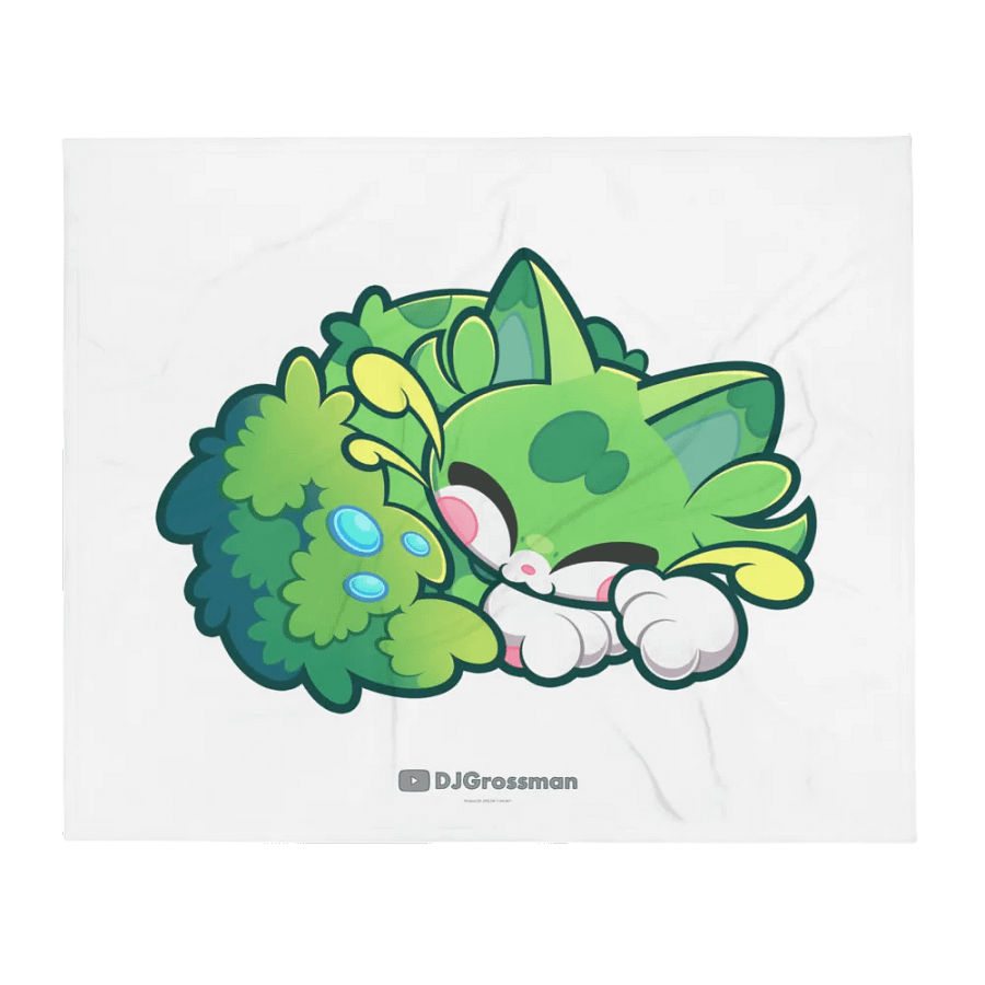 Sleeping Chloe • Throw Blanket (White) product image (1)
