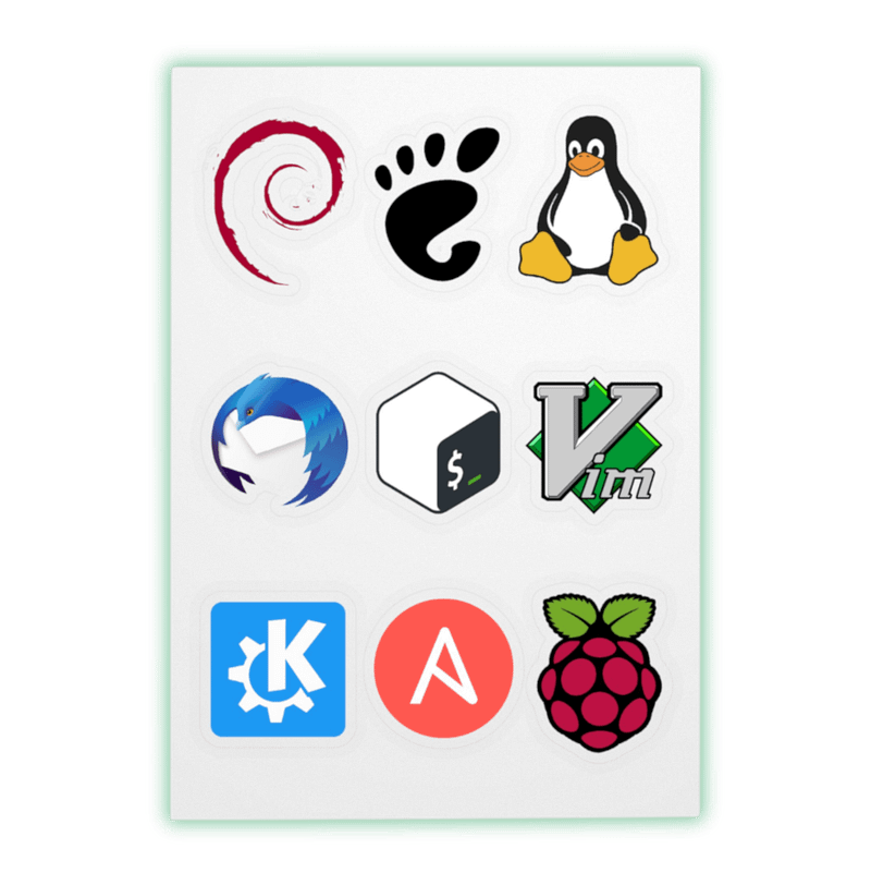 Linux Software Stickers