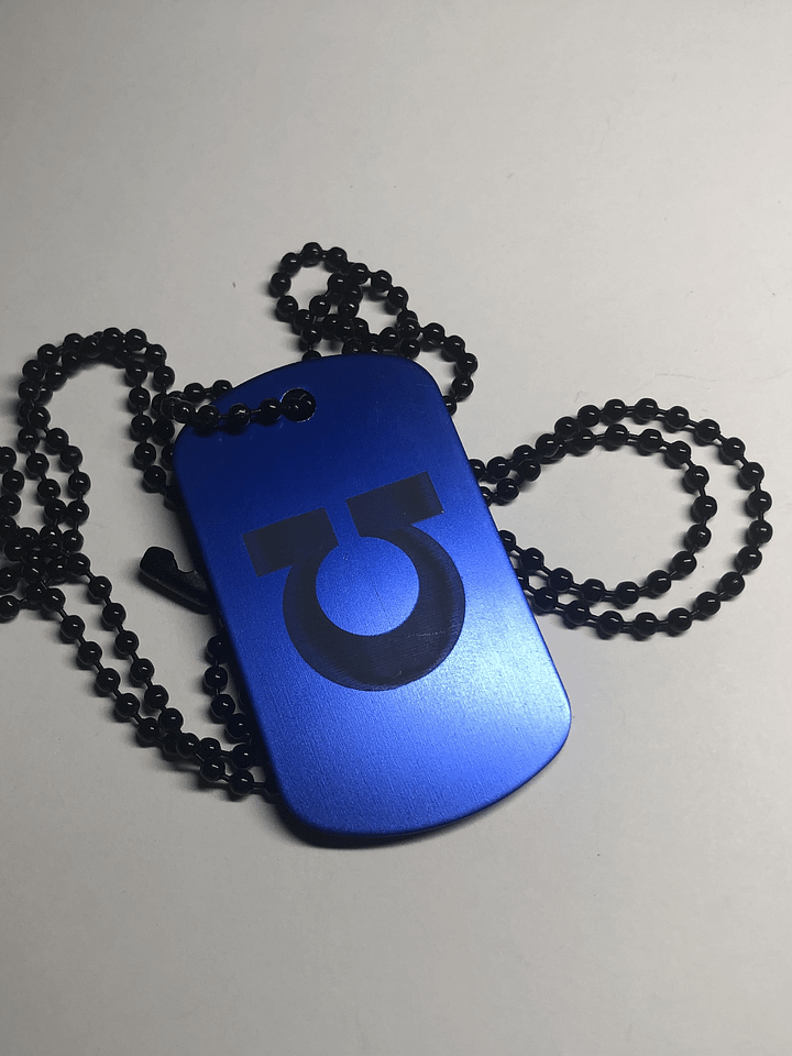 DISCIPLINE - Engraved Dog Tag Pendant Necklace product image (2)