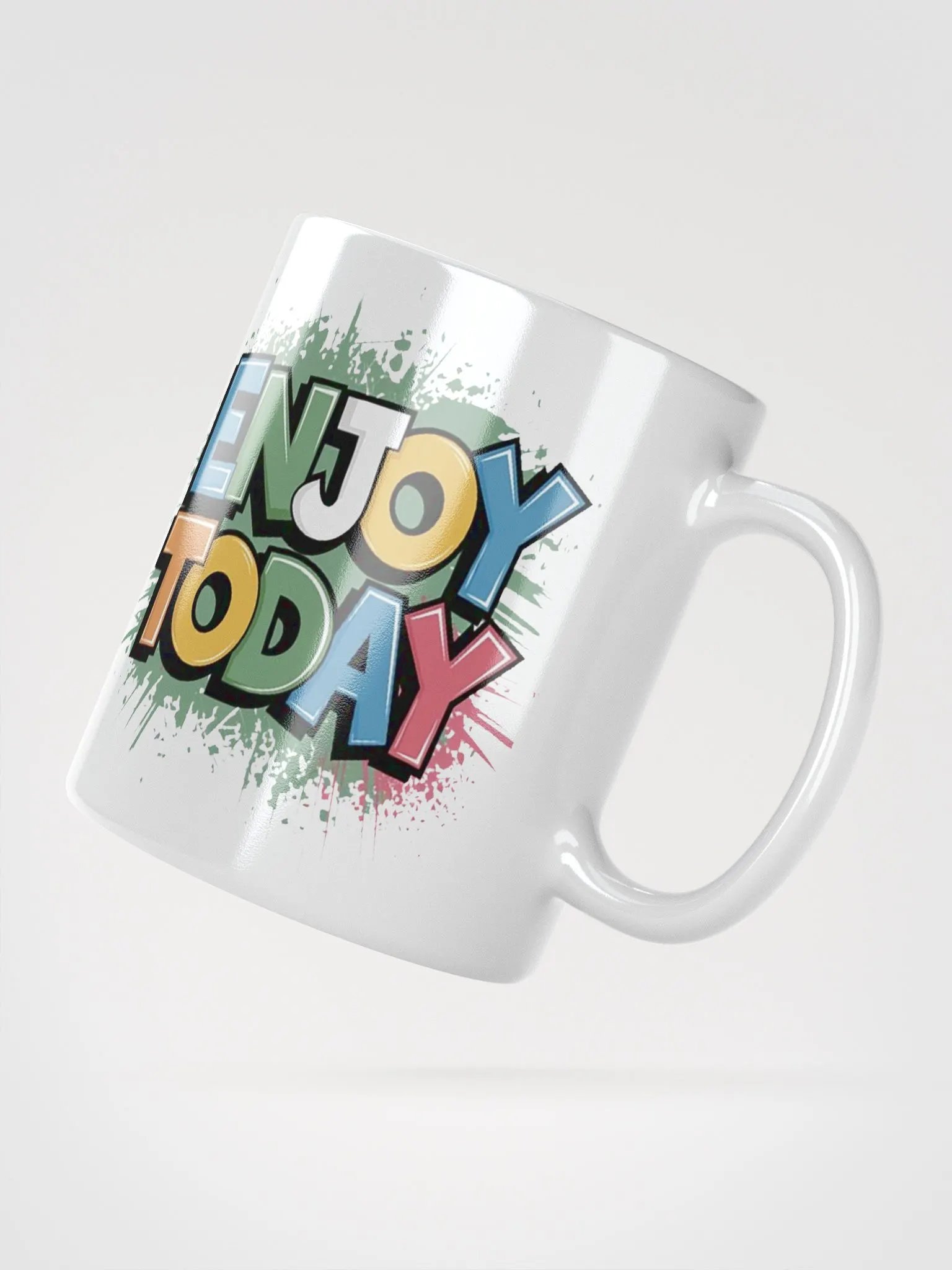 "Enjoy Today" #Motivational Glossy White Mug product image (5)