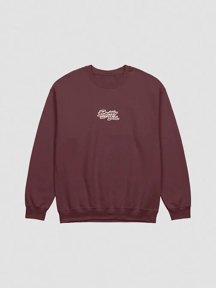Bubbly and a B*tch embroidered crewneck (monochrome maroon) product image (2)