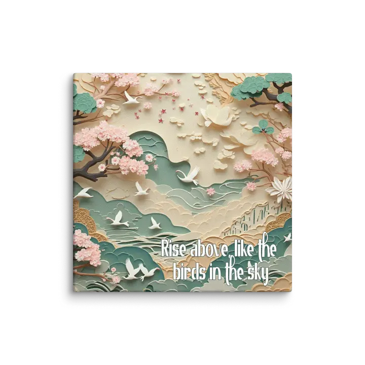 Paper Cut Pastel Landscape Wall Art #729 product image (2)