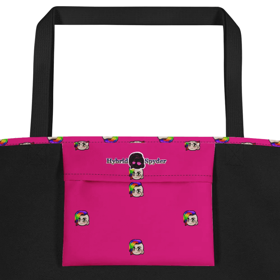 Hybrid Pride Large Tote Bag w/Pocket (Pink) product image (2)