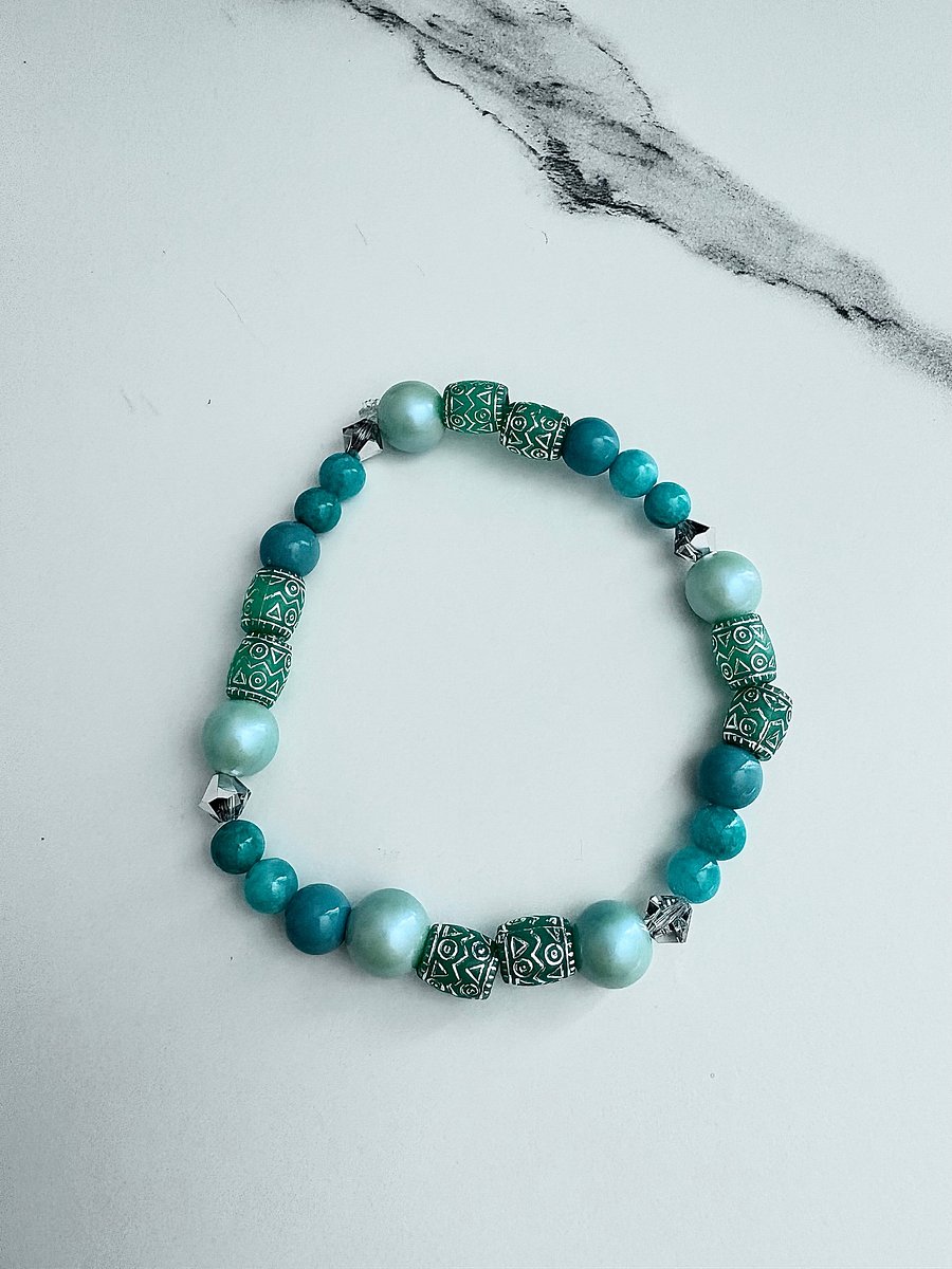 Handmade 8.25" Bracelet | Coastal Charm Jewelry by Monique Faella Designs™ | MFD-00069 product image (3)