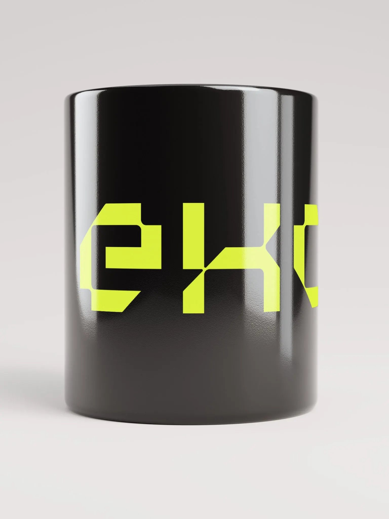 EKO's Yellow Logotype Mug (Black) product image (10)