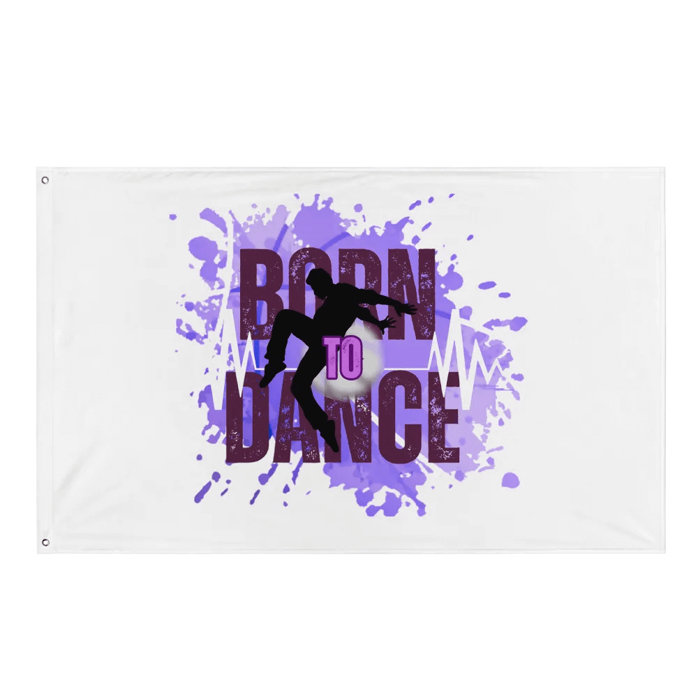 Born to Dance His Silhouette Flag product image (1)