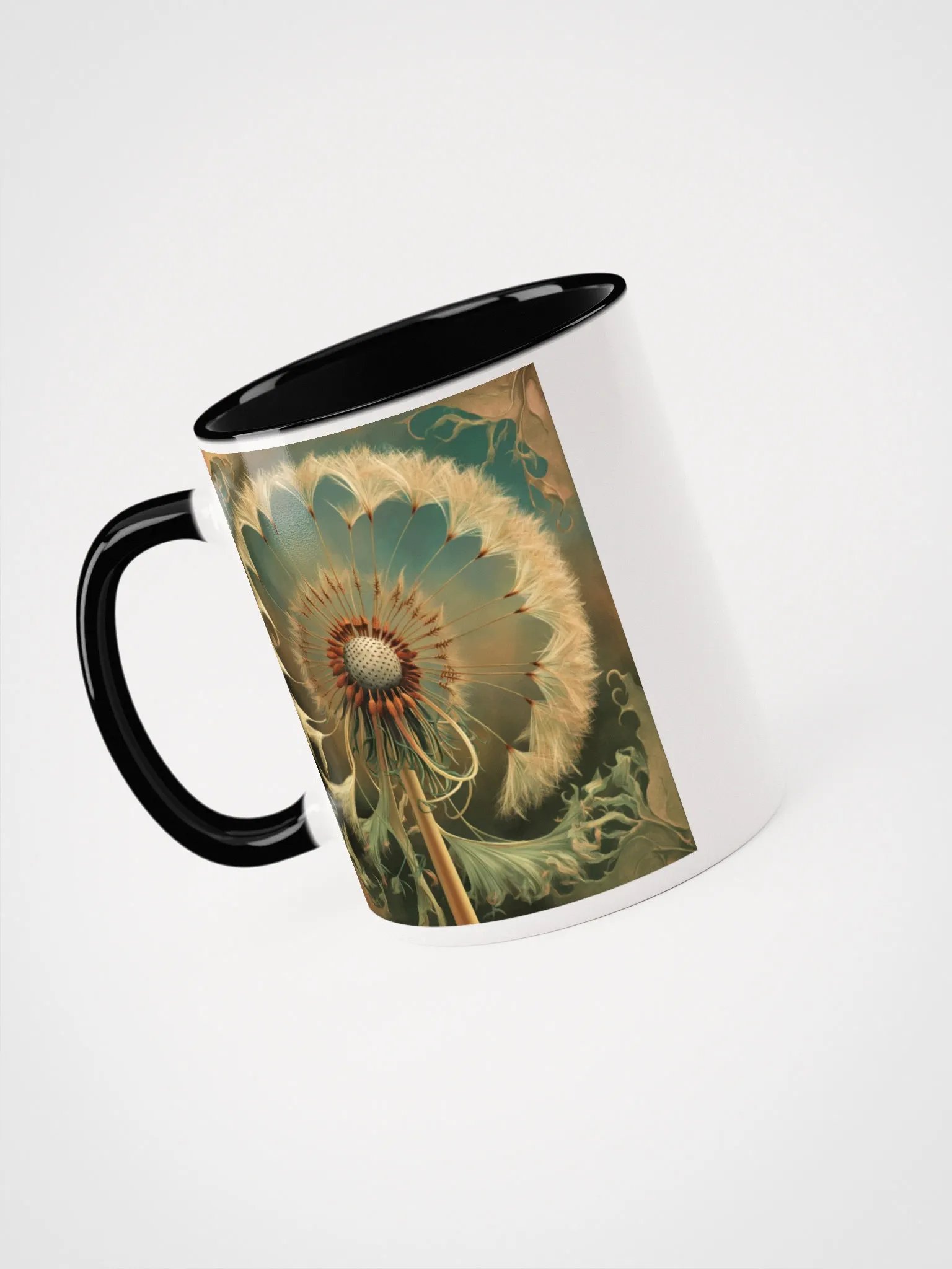 Art Nouveau Dandelion Flower Seed Head Mug product image (3)