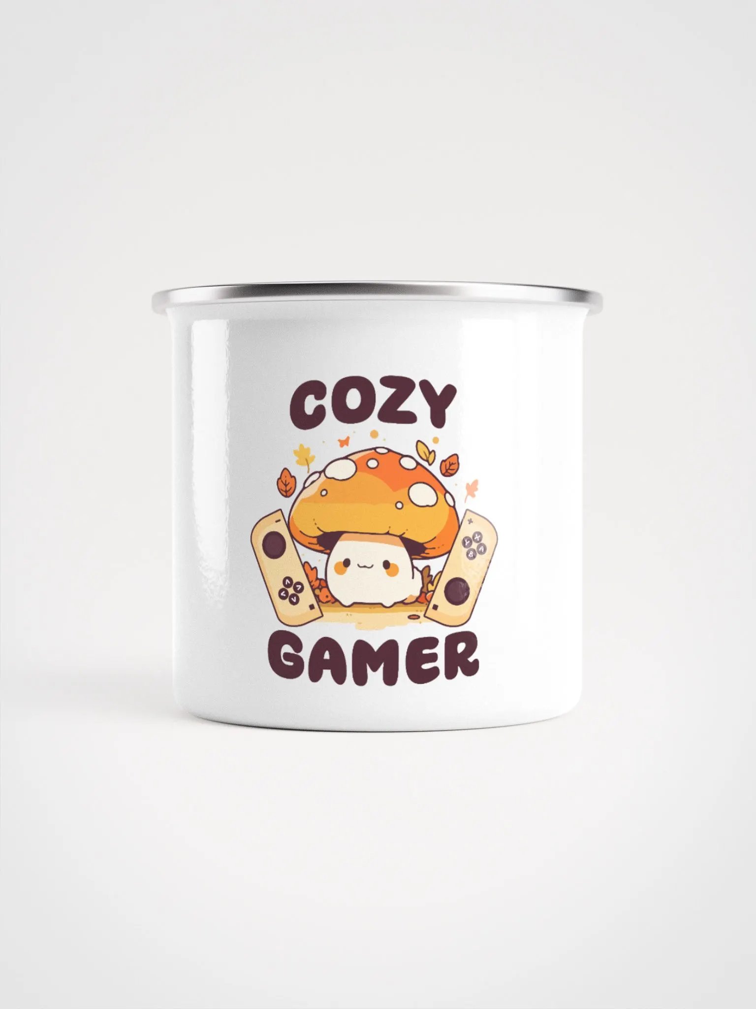 Cozy Gamer Enamel Mug product image (1)