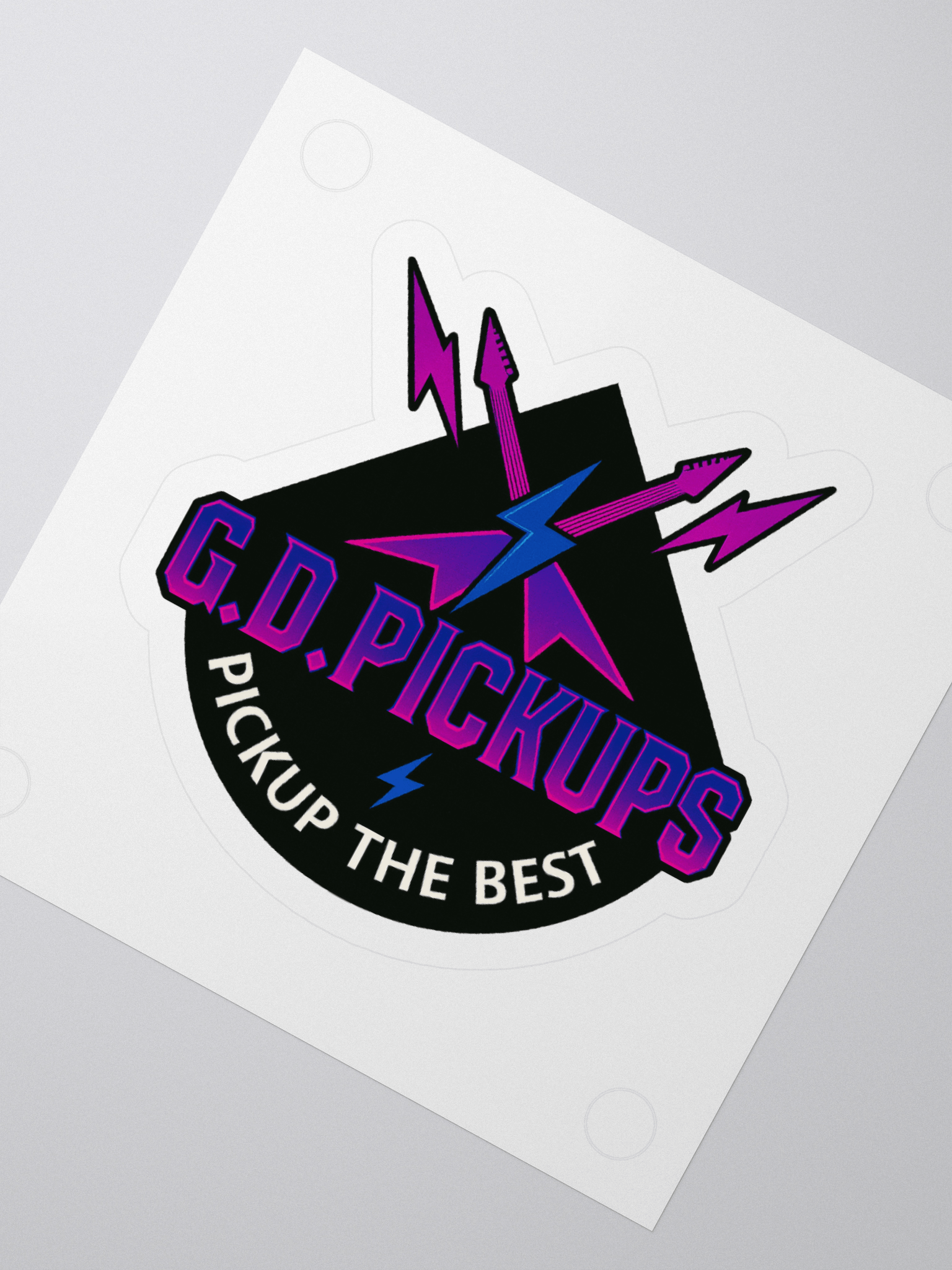 G.D. Pickups Sticker – Retro Thunder Edition product image (6)