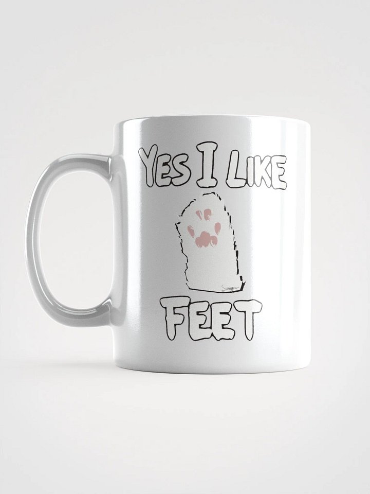 I LIKE FEET White Gloosy Mug product image (1)