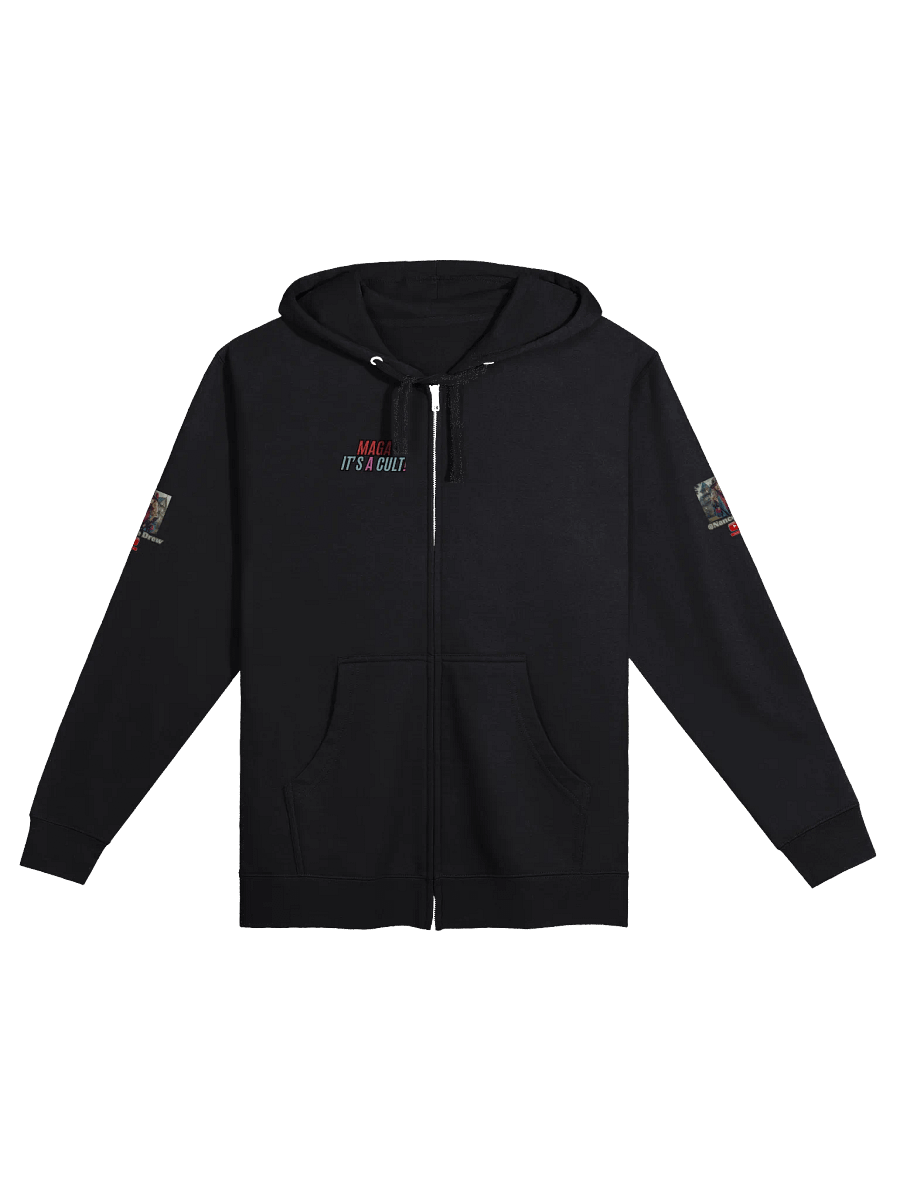 Vintage Detective Zip-Up Aniti MAGA Hoodie product image (4)
