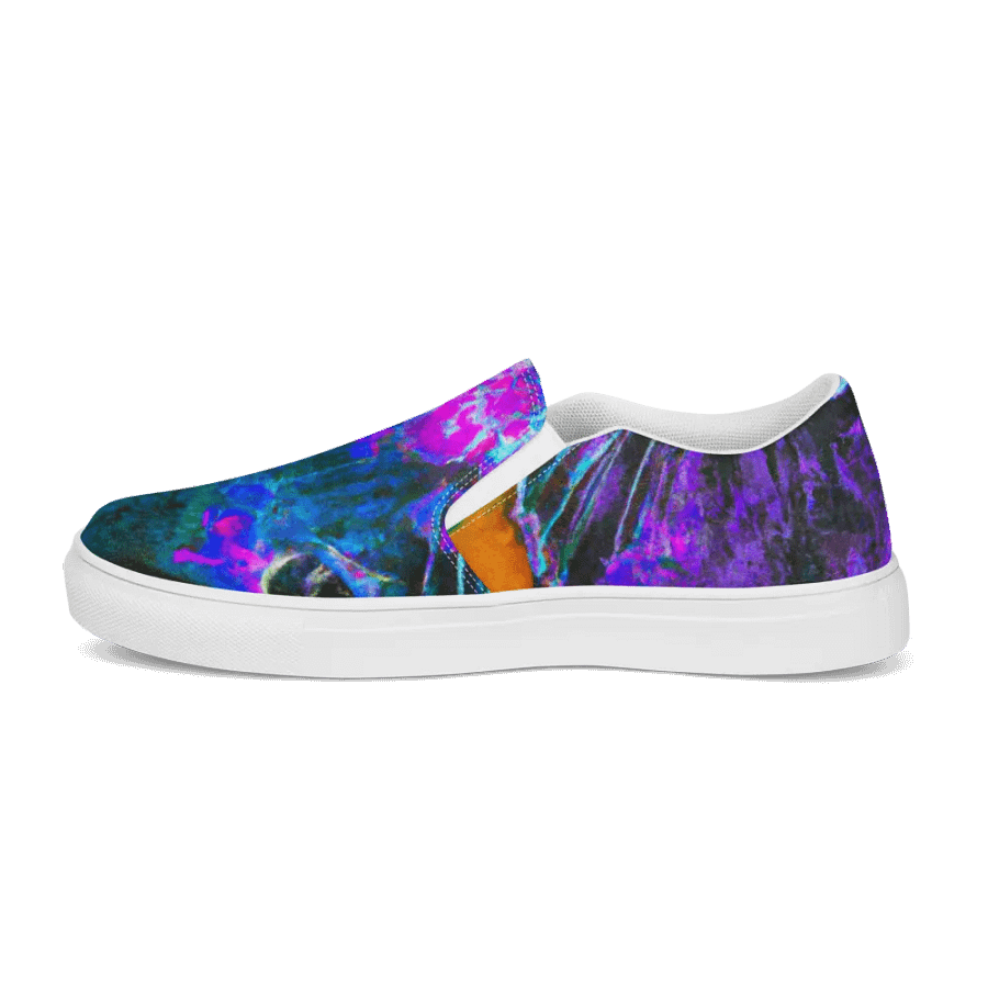 Abstract ratty slip on canvas shoes (womens) product image (5)