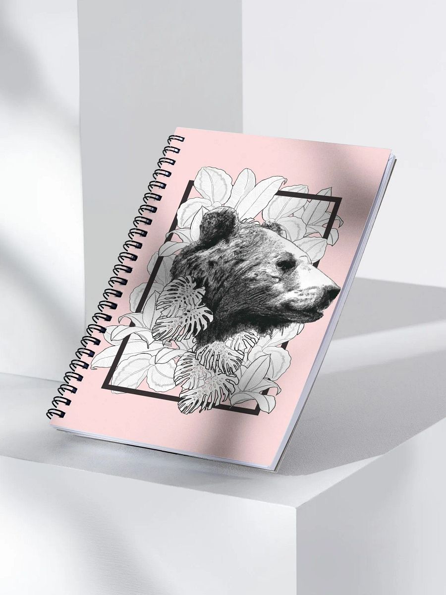 Framed Bear with Plants Spiral Notebook product image (3)