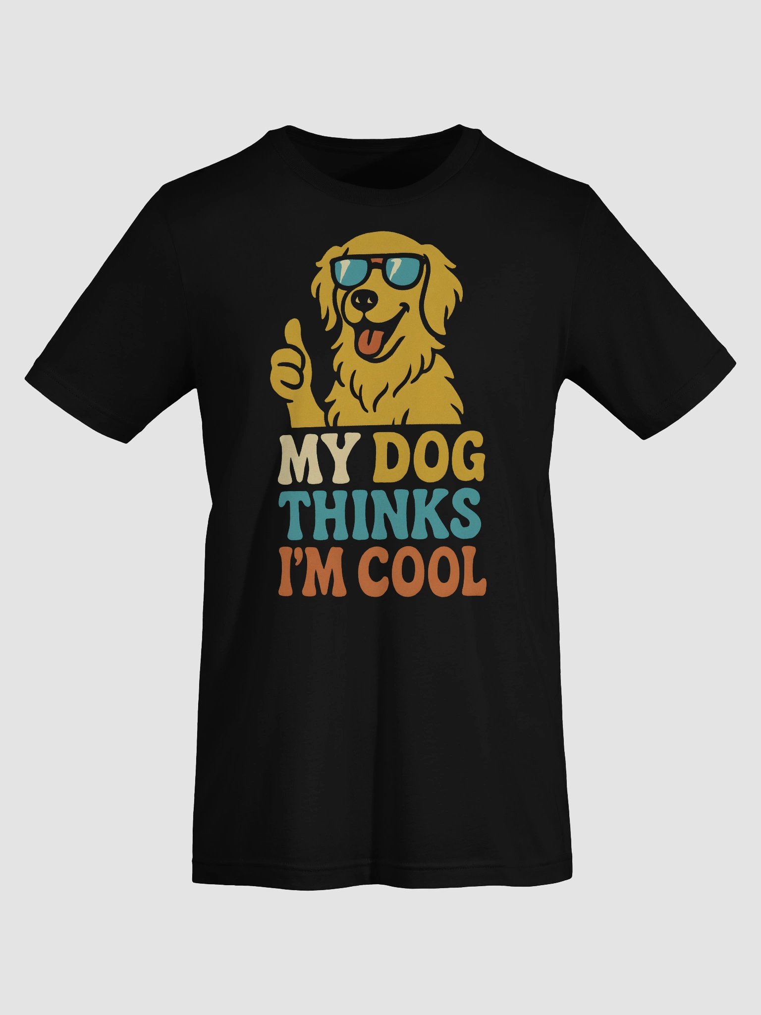 Cool Dog Thumbs-Up T-Shirt product image (7)
