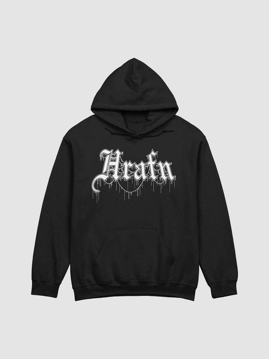 Hrafn Gothic White Logo Hoodie product image (1)