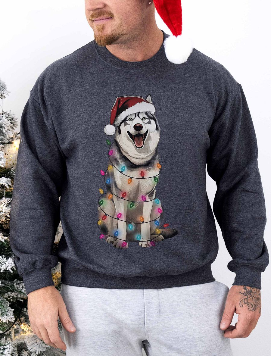 Funny Siberian Husky Christmas Sweatshirt for Husky Paw-rents product image (1)