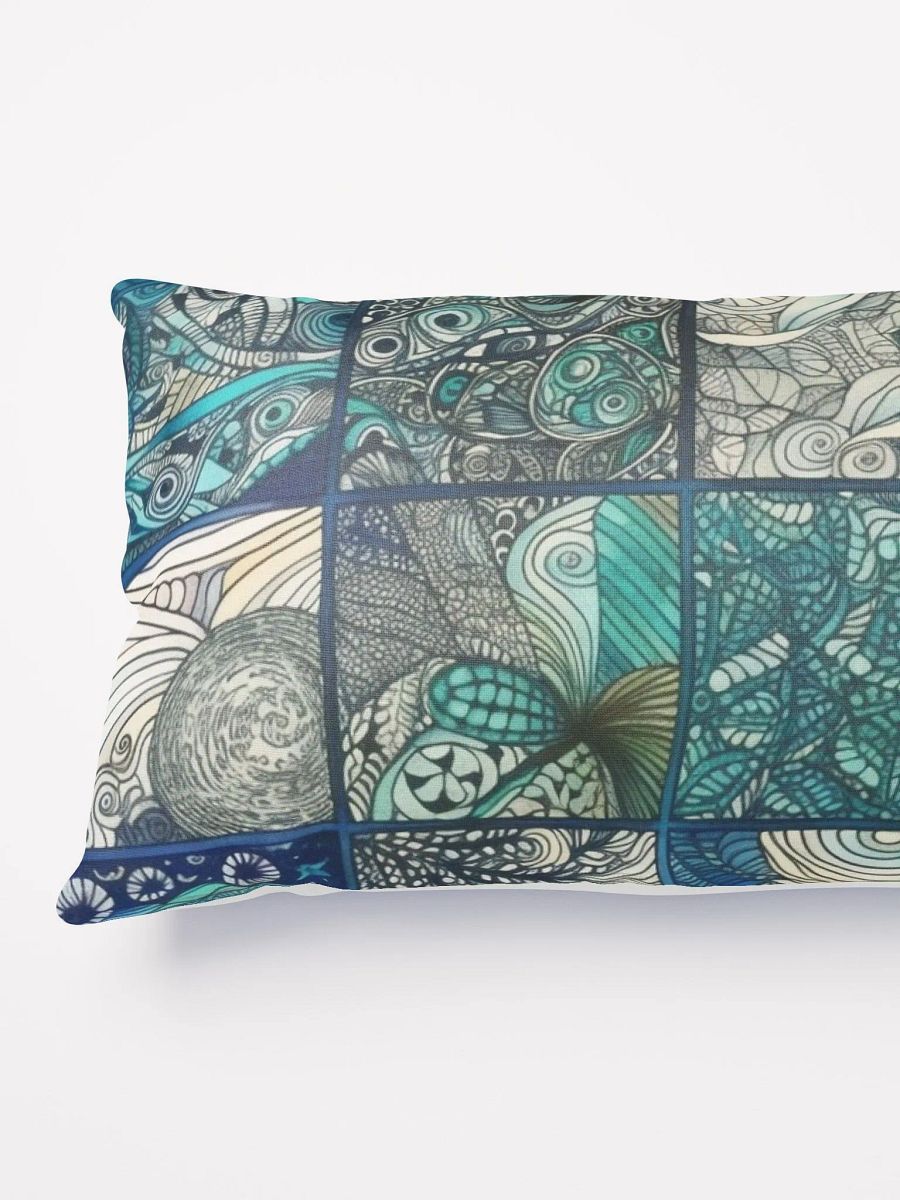 Aquatic Dreams Doodle Art Pillow - 20x12 product image (3)