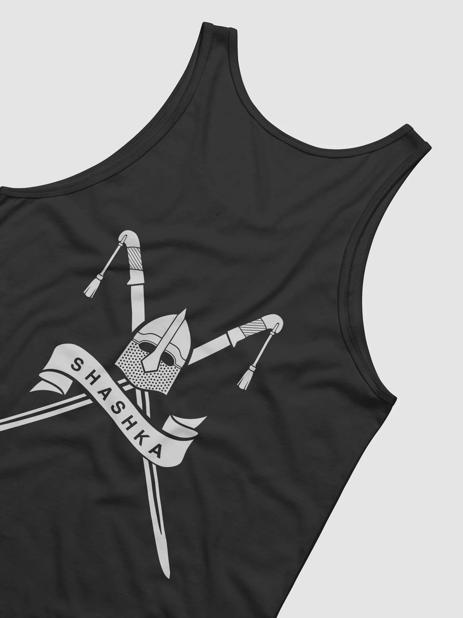 Men Tank Top - white Shashka on back product image (3)