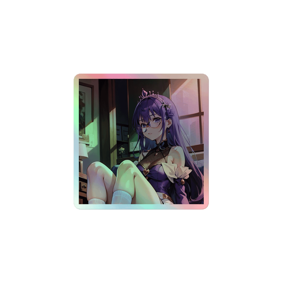 Purple K Princess HOLOGRAPHIC" STICKERS product image (1)