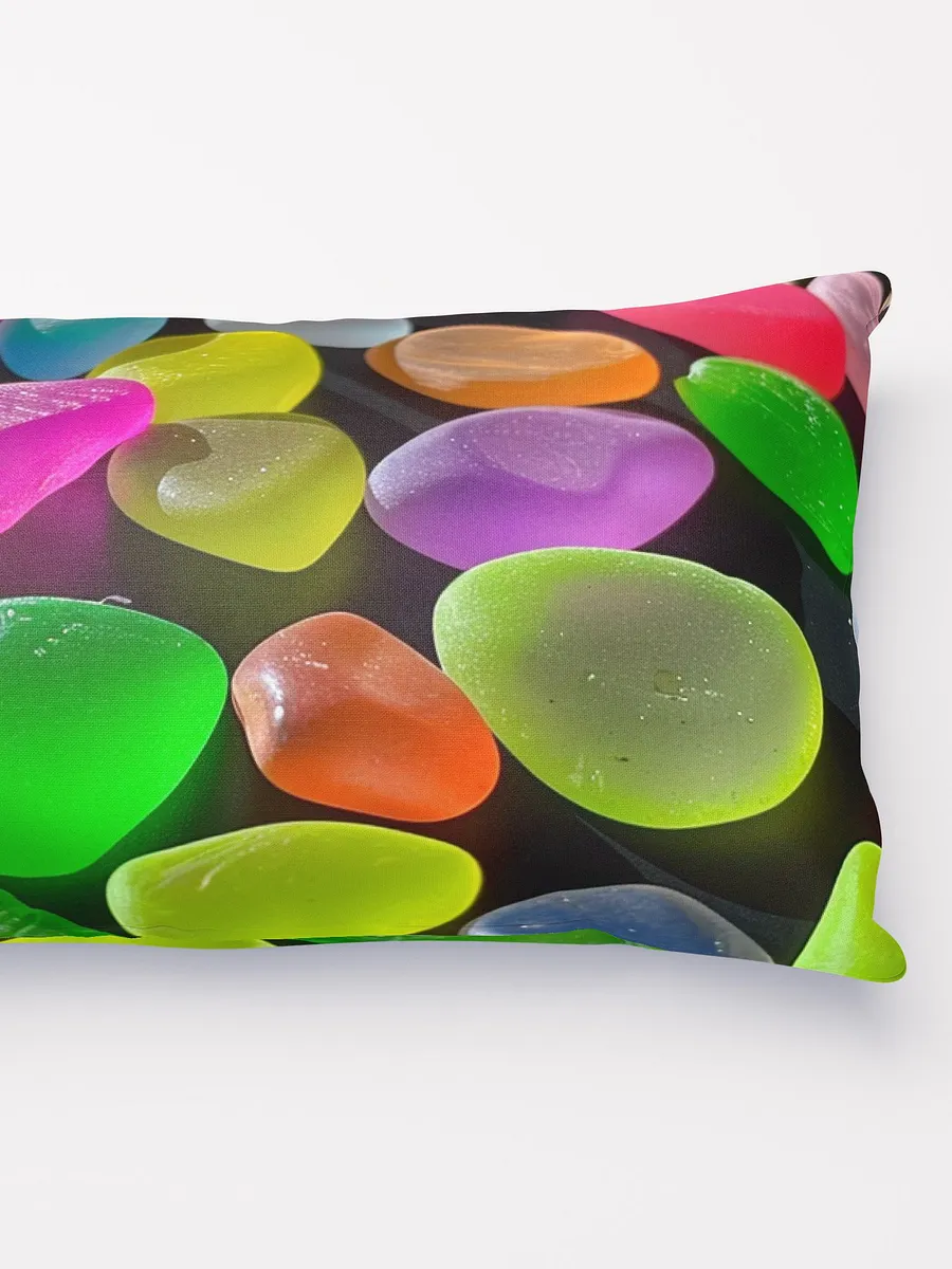 Neon Sea Glass Throw Pillow - Multiple Sizes Available, Easy Care, Fun product image (2)