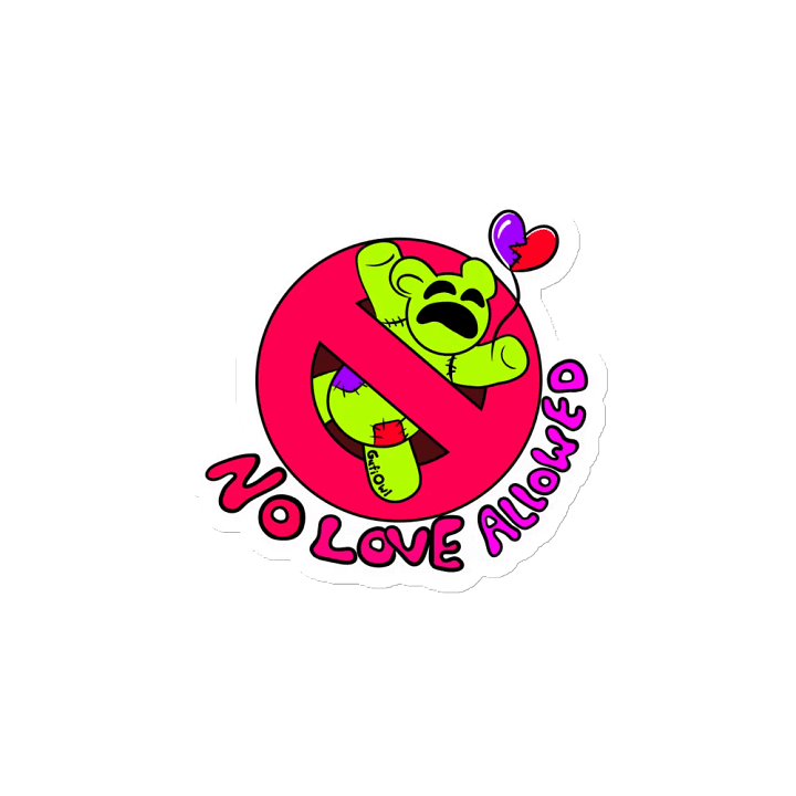 No Love Allowed Magnet product image (2)