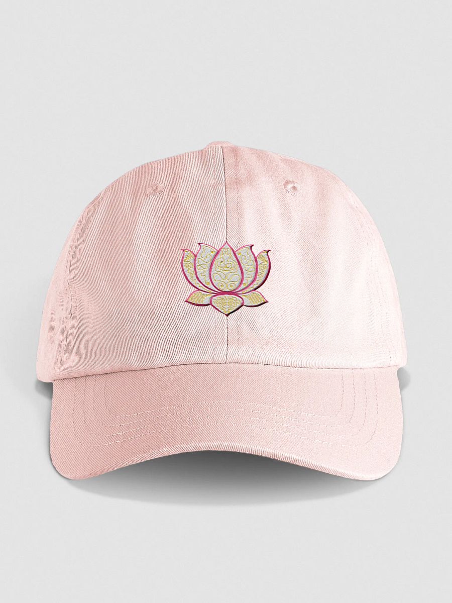 Lotus Blossom Gold-Trimmed Dad Hat product image (1)