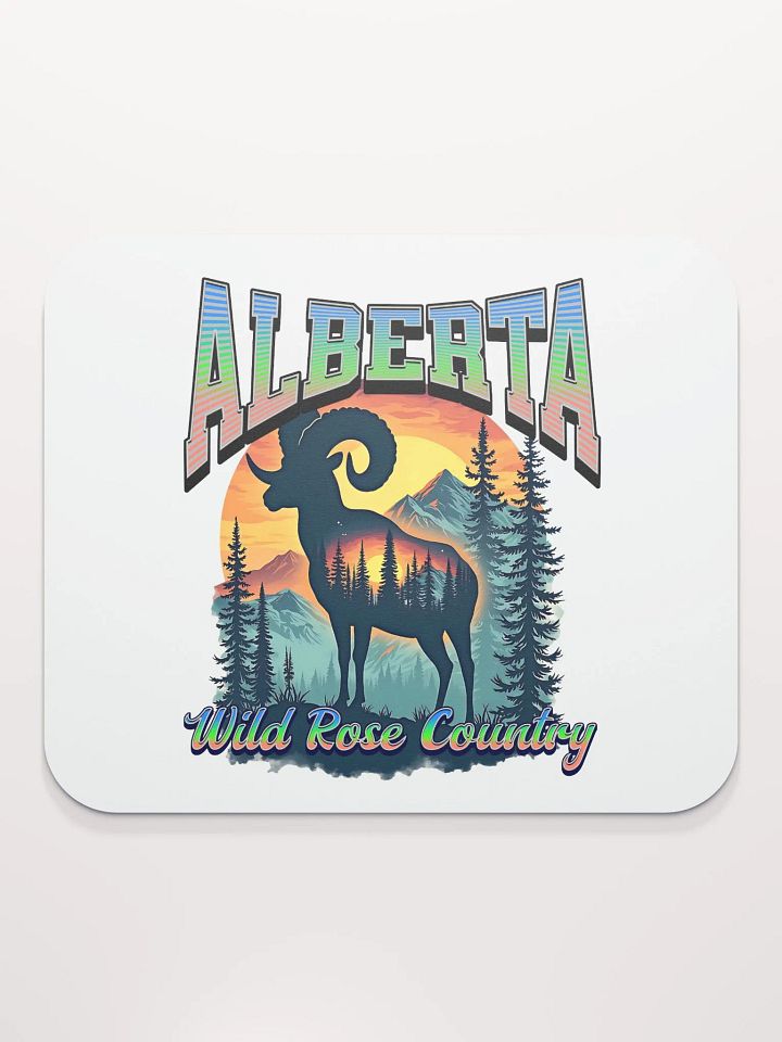 Alberta Wild Rose Country Rocky Mountain Bighorn Sheep Wilderness Mouse Pad product image (1)