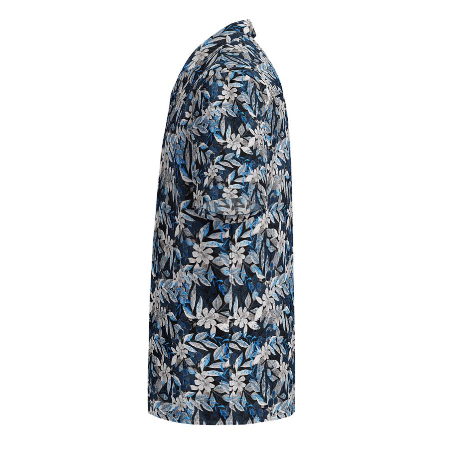 Blue White Garden Hawaiian Shirt product image (3)