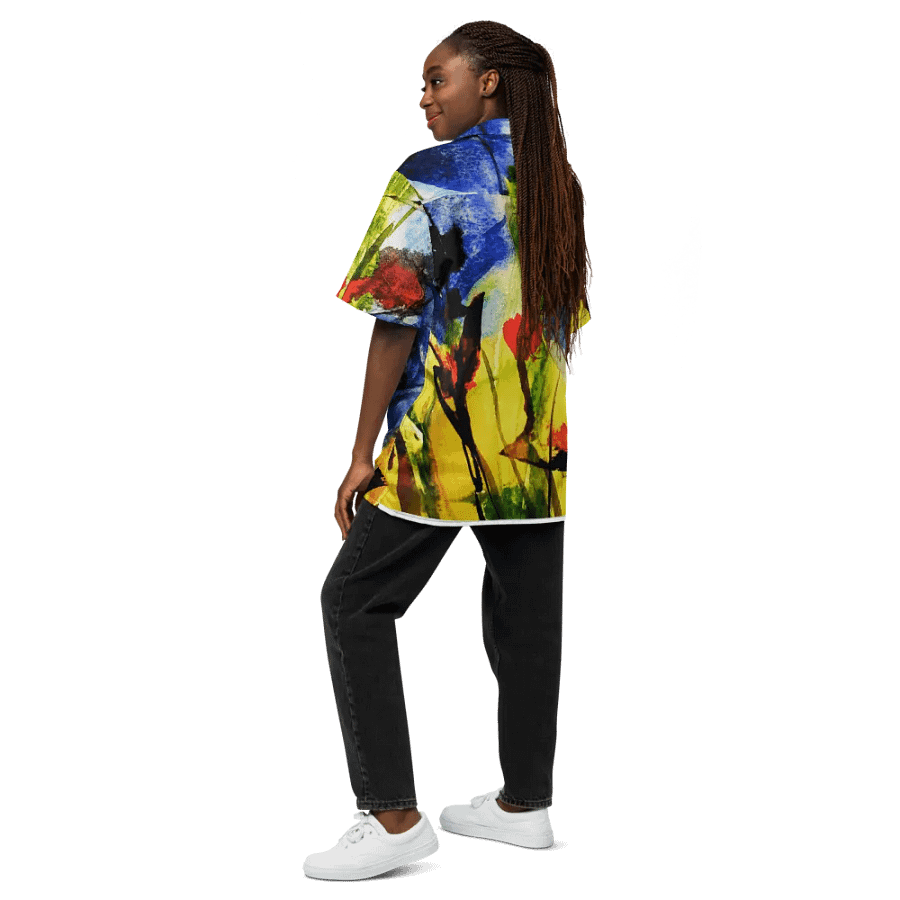 original abstract watercolour painting printed on hawain shirt product image (12)