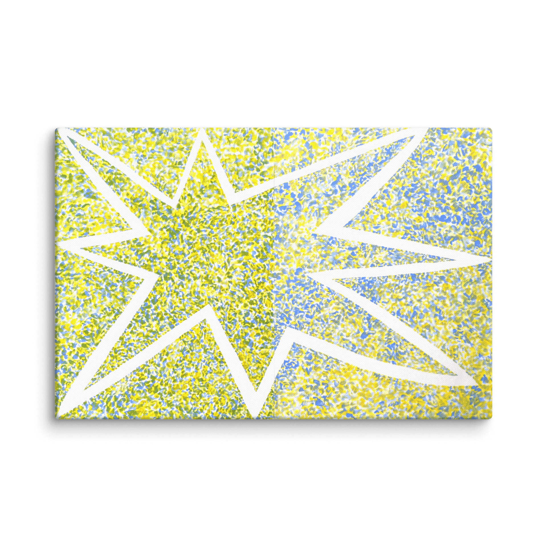 Yellow on Blue Blue on Yellow (2008) on canvas (24" x 36") product image (3)