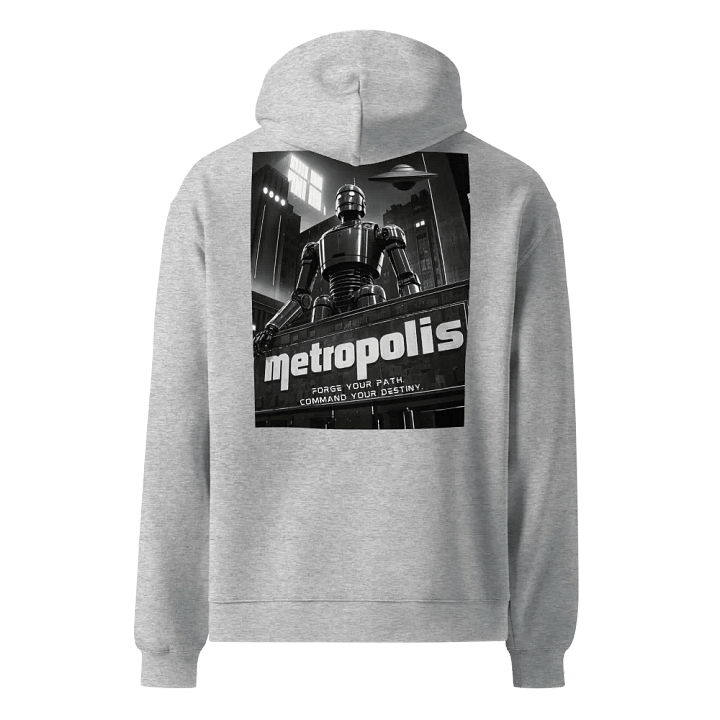 Forge Your Path, Command Your Destiny – Art Deco Robot Back Graphic - Hoodie product image (1)