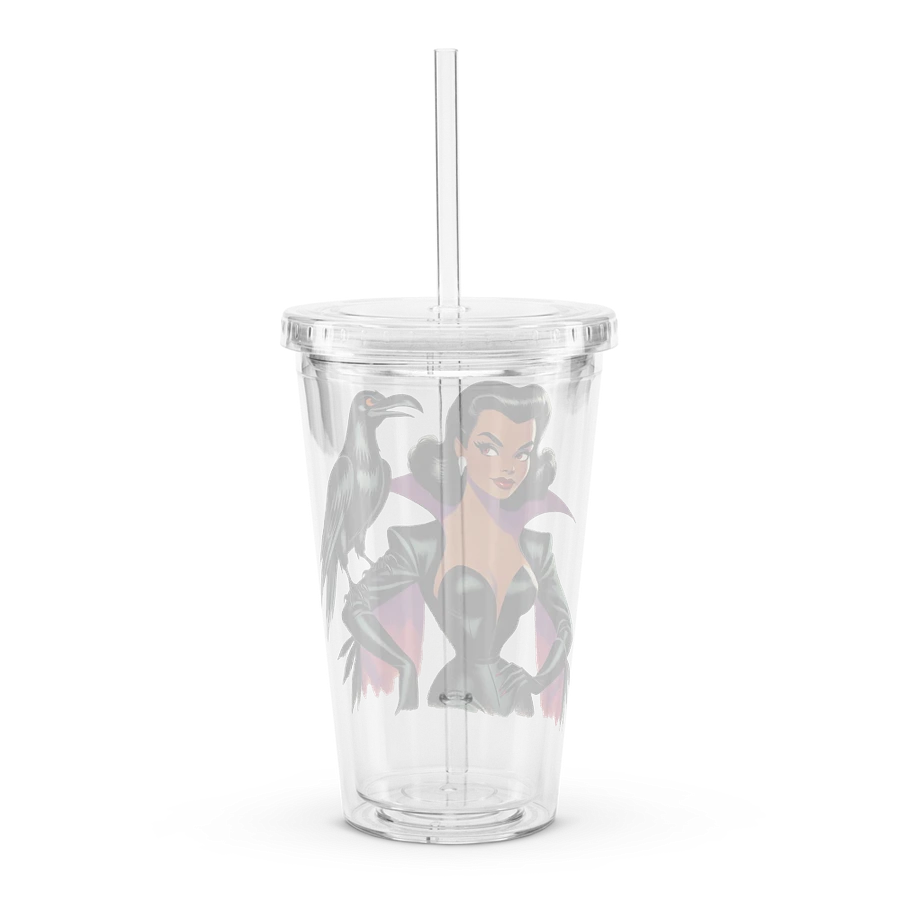 Woman and Raven Double Wall 16 oz Tumbler with Straw product image (4)