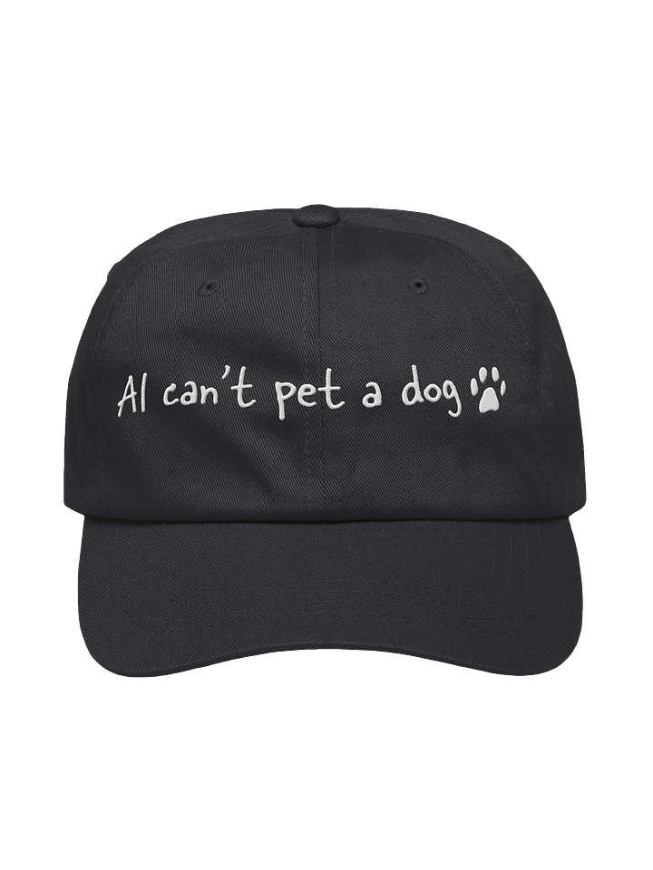 "AI can't pet a dog" hat product image (1)