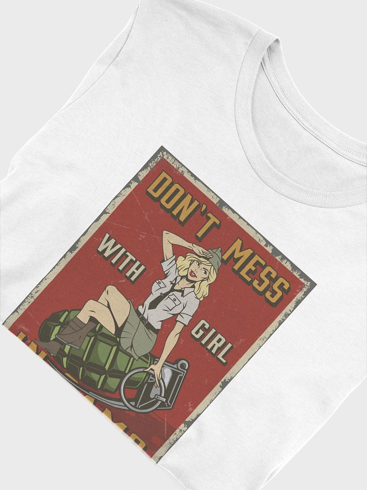 Go USA! Girl in Camo Vintage Pinup Girl T-Shirt product image (12)