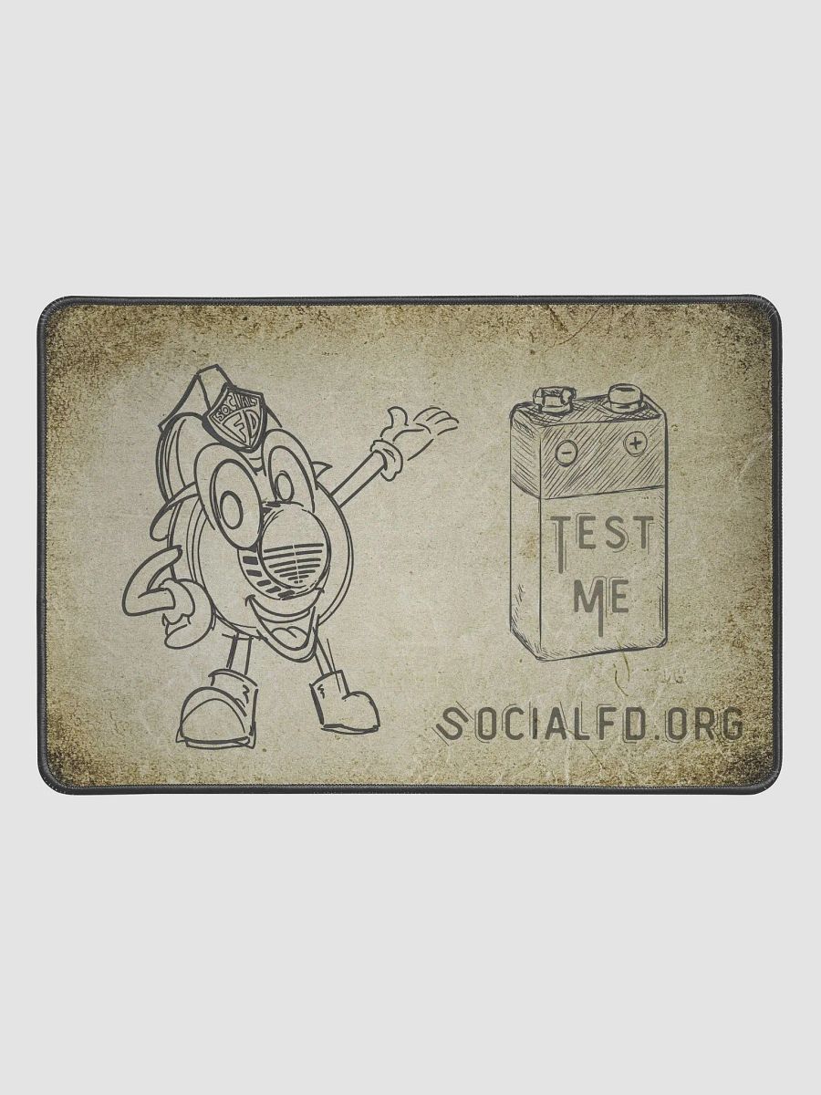 Vintage Fire Safety Desk Mat product image (1)