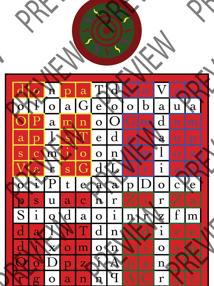 Enochian Elemental Tablets Golden Dawn Style White product image (2)