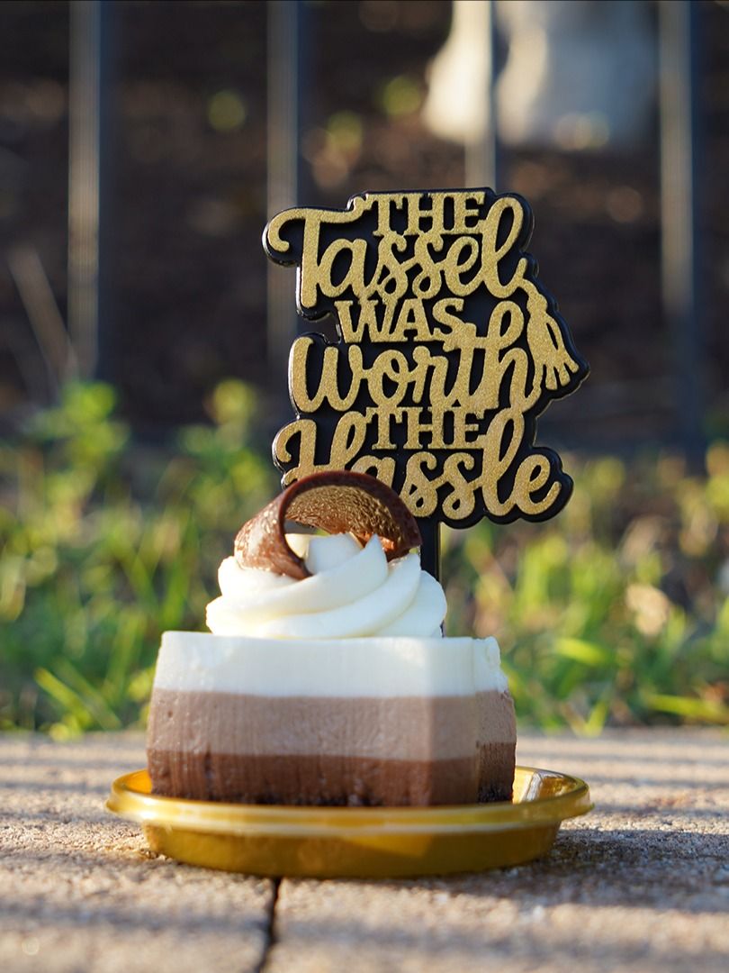 The Tassel Was Worth the Hassle - Graduation Topper - Laser Cut Design File product image (7)