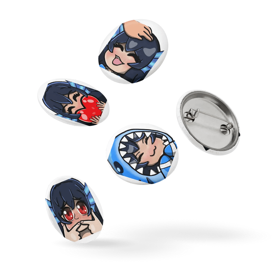 Emote Button Pin Set (5) product image (14)