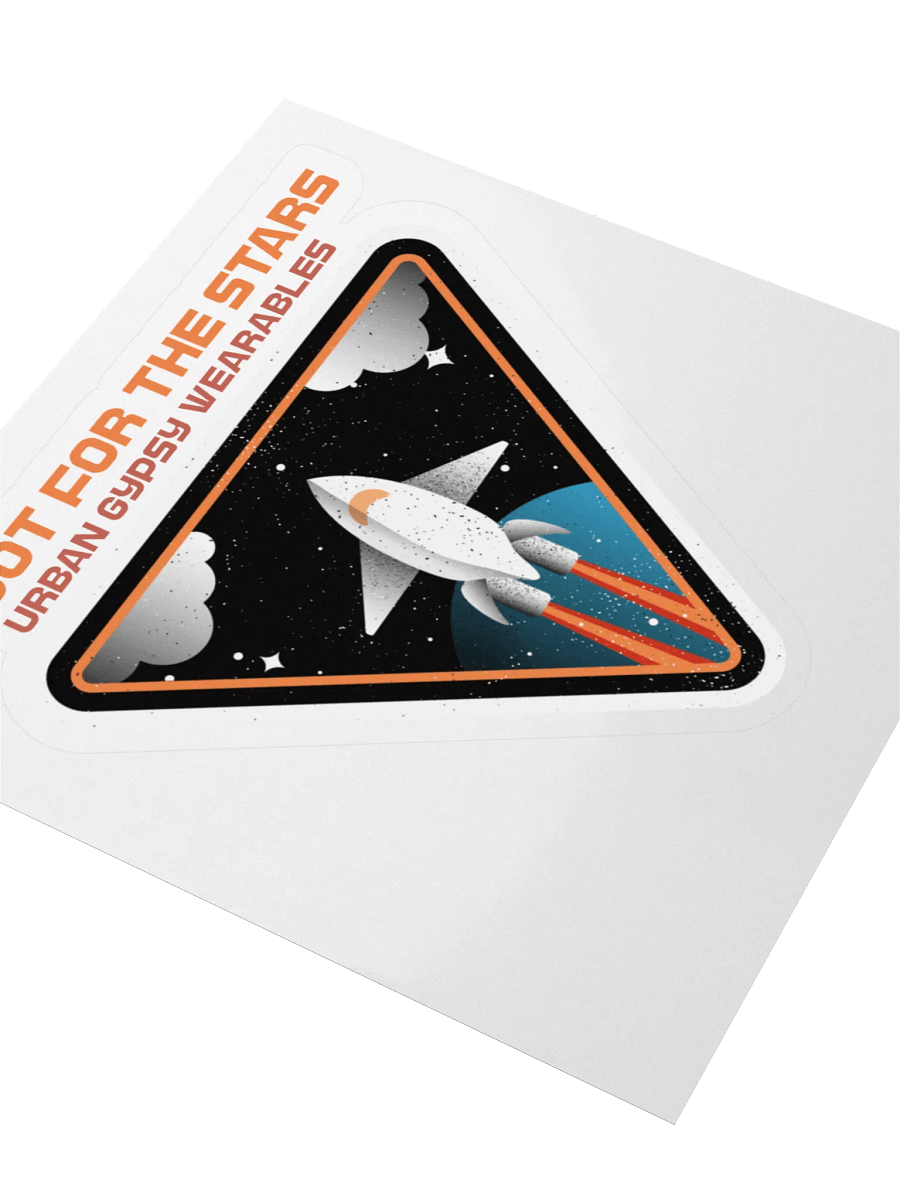 Cosmic Rocket Kiss Cut Sticker product image (3)