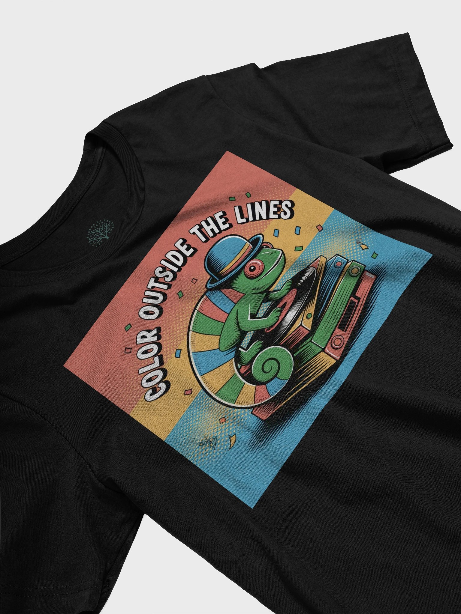 Unisex 'Colour Outside The Lines' Chameleon DJ T-Shirt - Exclusive Design product image (23)