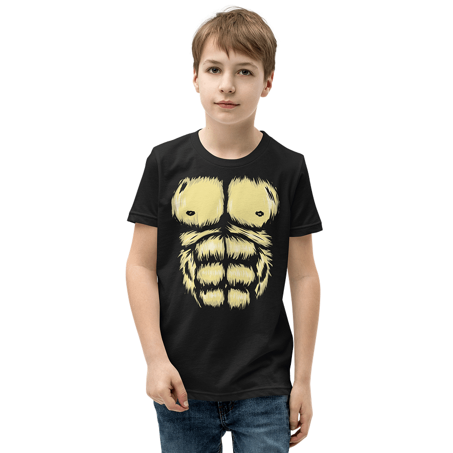 Gorilla Chest Muscle Halloween Costume Funny T-Shirt For Kids product image (5)