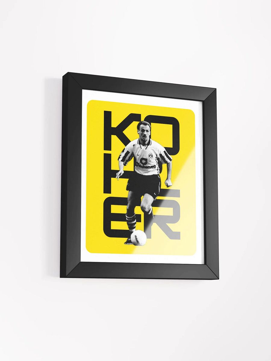 Jürgen Kohler BW Borussia Dortmund Name Art Framed Print product image (3)