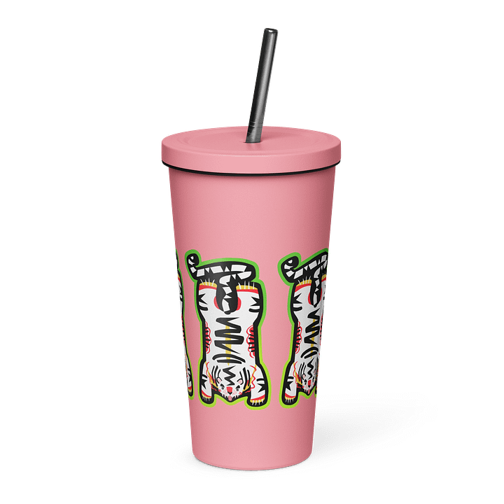Lime and White Tiger - Tumbler in Black product image (12)