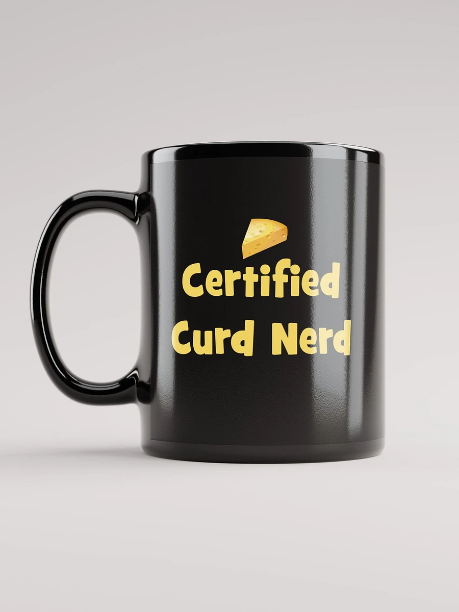 Certified Curd Nerd Mug Black product image (11)